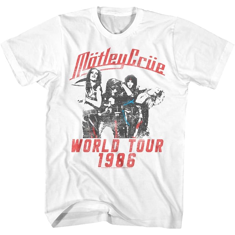 Amazon.com: Mötley Crüe – The Final Tour Caricature T-Shirt
